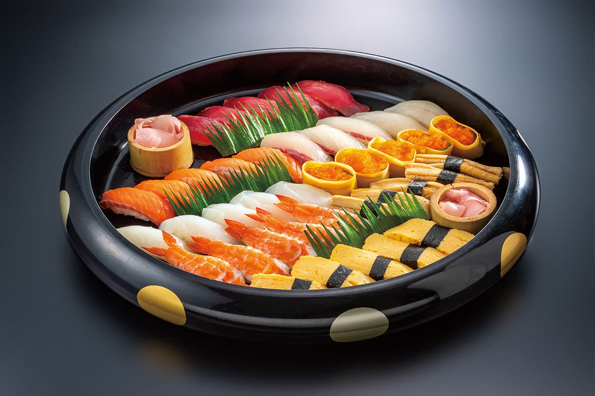 サイズ：Φ45㎝<br />大人からお子様まで食べやすい人気の握り寿司